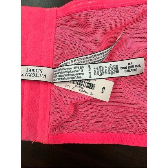 NWT Victoria’s Secret Hot Pink Dream Angels Bustier Strapless Bralette Medium - Picture 7 of 7
